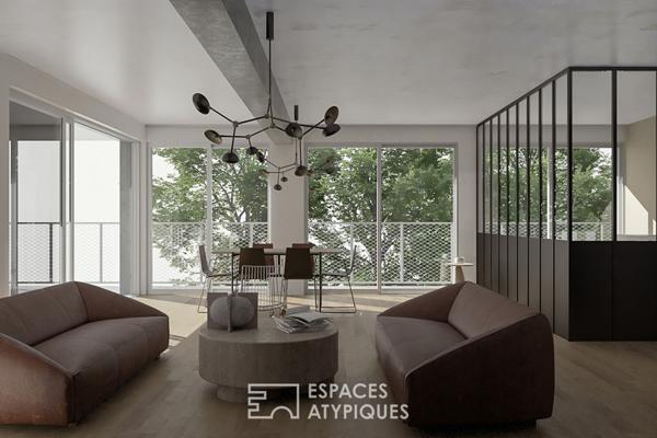Appartement contemporain avec balcon et vue