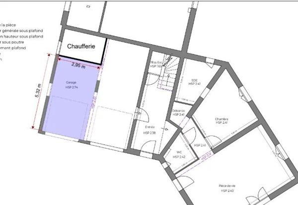 Appartement de type 3 avec garage et place de parkin