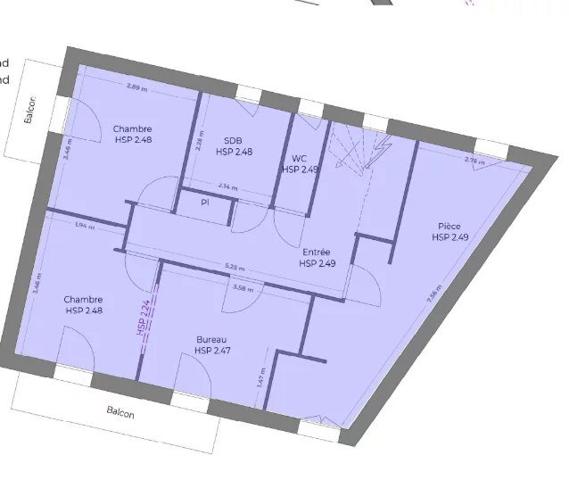 Appartement de type 3 avec garage et place de parkin