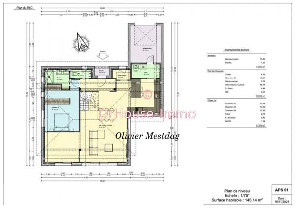 Maison à vendre 5 pièces de 145 m²