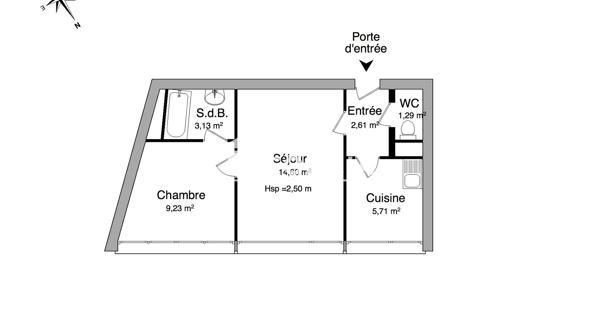 Location Appartement 2 pièces 36.57 m² - Clermont-ferrand 63000