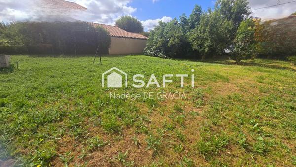 Terrain de 580m2 avec tout à l'égout plein centre