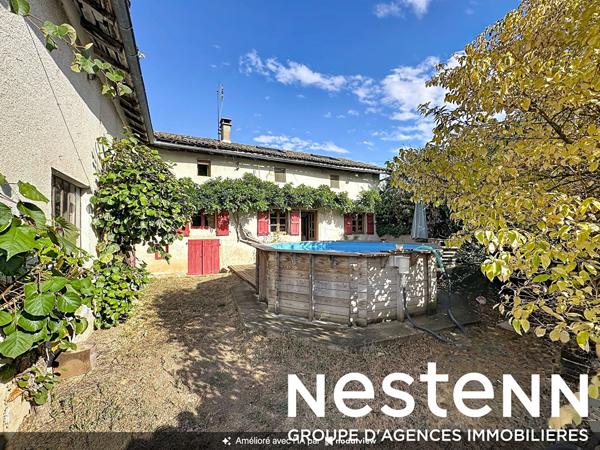 À Vendre - Ancien corps de ferme rénové à Feillens - 9 Pièces, Piscine, Grand Terrain