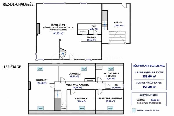 Maison traditionnelle de 133,60 m²