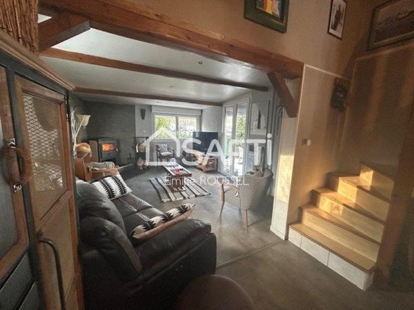 Chalet coup de cœur, semi-plain pied, moderne et chaleureux !