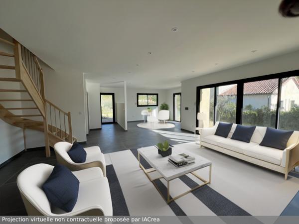 Buis-les-Baronnies (26170) Mollans-sur-Ouvèze. Maison contemporaine autonome en énergie de 145 m2 hab. sur un terrain de 778 m2 avec pisc