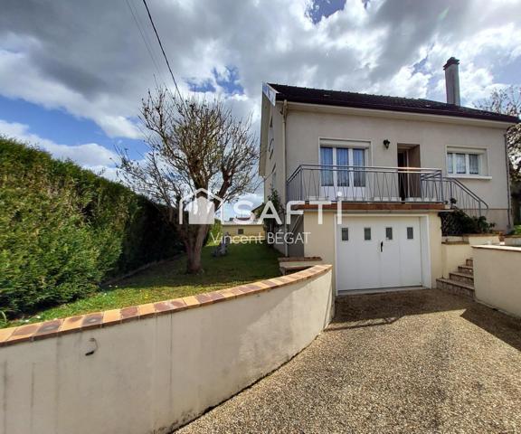 Pavillon 3 chambres, sous-sol + garage de 40m²