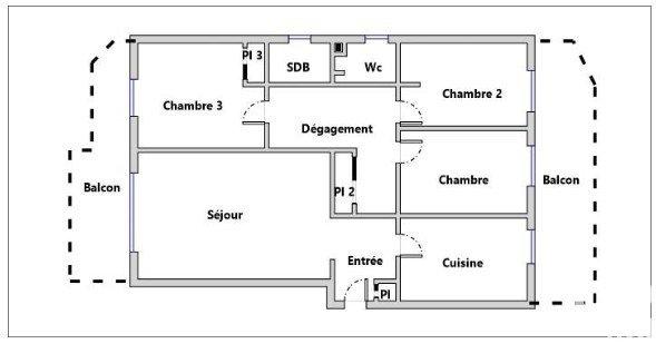 Appartement à vendre 4 pièces 86 m² Bezons