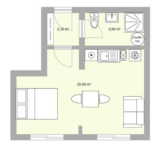 Appartement de 26 m²