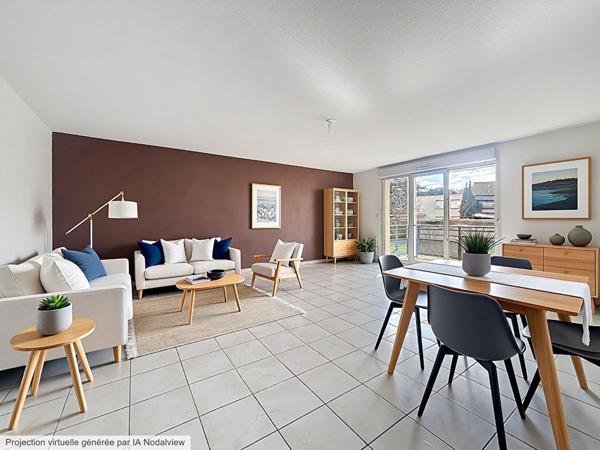 Castanet-Tolosan, secteur lac Raboudy , très grand appartement de 77 m² avec garage, vue dégagée et ascenseur