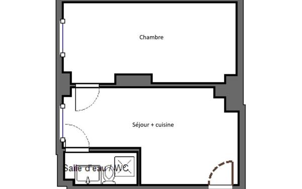 Appartement à vendre    2 pièces • 26,27 m2 Paris 11