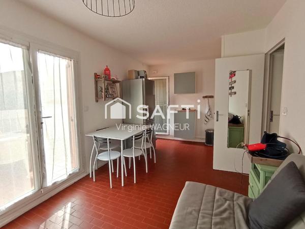 Secteur la Roquille, T2 en rdj avec belle terrasse.