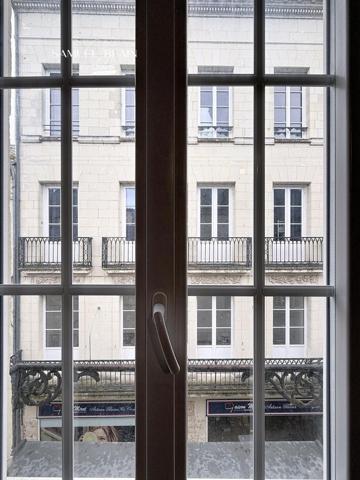 Salon poutres apparentes, T4 duplex 3 chambres