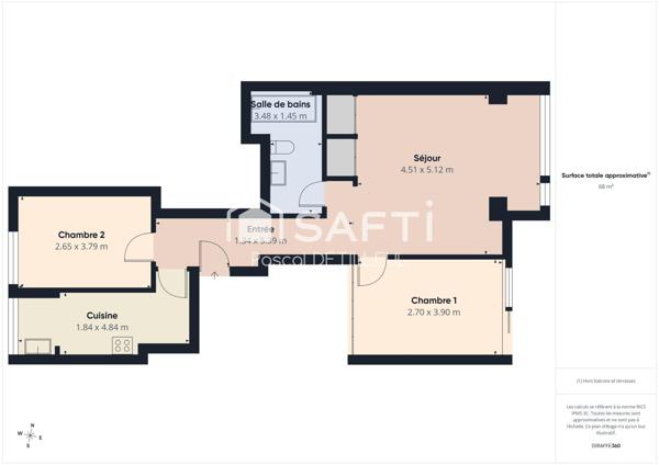 SAINT-CLOUD - Val d'Or Appartement 3 pièces 68m2
