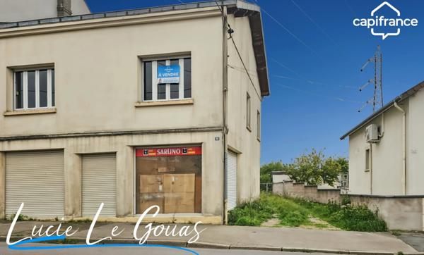 Maison mitoyenne 8 pièces à vendre PIENNES (54) commerce et terrain constructible