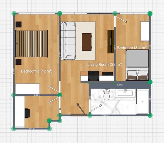 Appartement Lumineux de 3 pièces 47.8 m2 - Vaugirard Paris 15