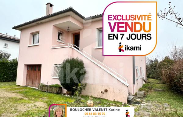 Maison 91m 2 + dépendances - Jardin 650 m2 - Romans