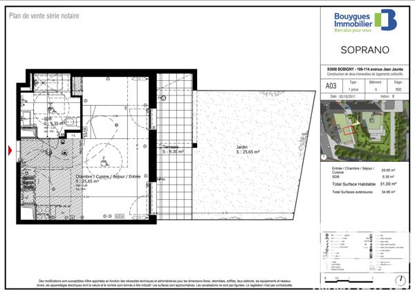 Studio à vendre 31,77 m² Bobigny