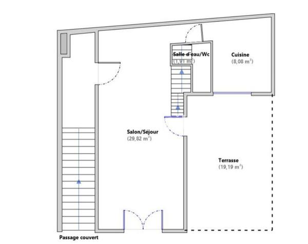 Maison 3 pièces - 62 m² Exclusivité efficity