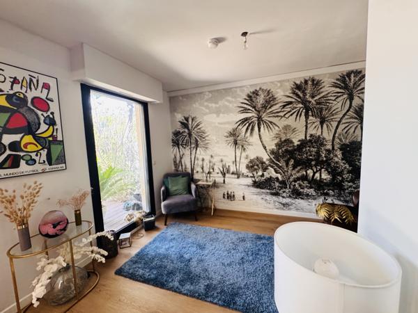Bel appartement familial 3 chambres jardin avec box et parking