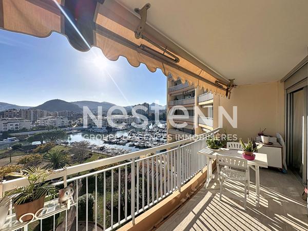 MANDELIEU : 3P CANNES MARINA plein SUD avec grand garage et cave