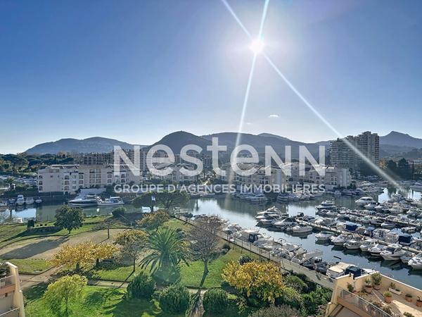 MANDELIEU : 3P CANNES MARINA plein SUD avec grand garage et cave