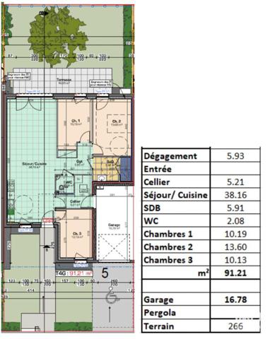 Maison à vendre 4 pièces 91 m² Vitry-sur-Orne
