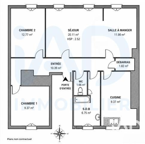 Appartement à vendre 3 pièces 81 m² Rouen