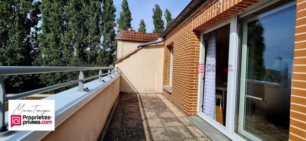 Appartement lumineux avec terrasse et garage - secteur recherché à Lacroix-Saint-Ouen