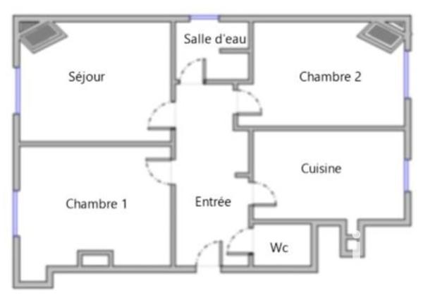 Appartement à vendre 3 pièces 54 m² Rosny-sous-Bois