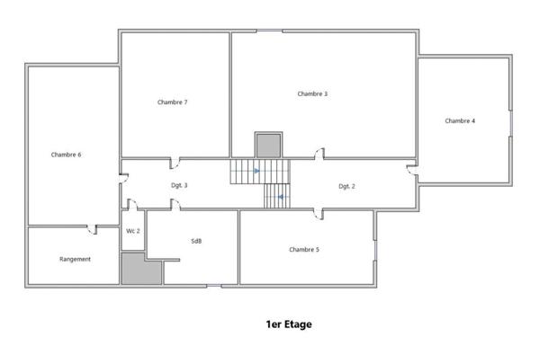 Maison de 174 m² 6 chambres et un bureau