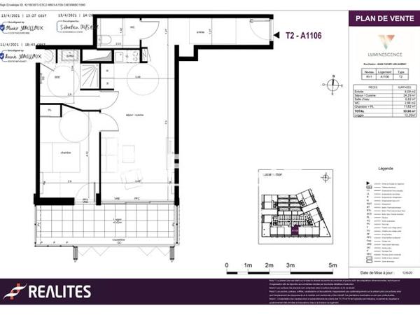 Location Appartement 2 pièces 53.9 m² - RESIDENCE LUMINESCENCE - ZAC 1 INTERIVES Fleury Les Aubrais 45400