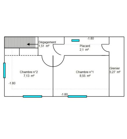 Maison à vendre 3 pièces 51,87 m² Grasse