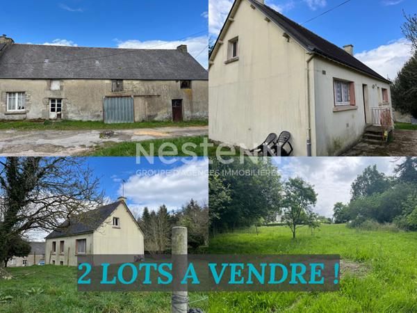 Maison avec 120 m² aménageable + Longère 200 m² à rénover - 5000 m² de terrain - MORBIHAN