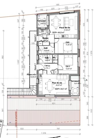 Appartement à SABLES D OLONNE, 85180 - 2 pièces 44m²