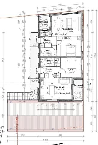 Appartement à SABLES D OLONNE, 85180 - 2 pièces 44m²