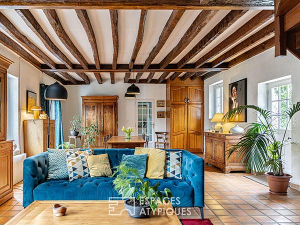 Longère de charme avec piscine proche d’Orléans