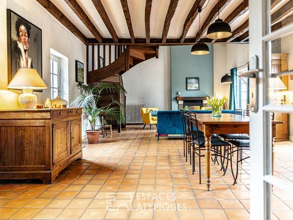 Longère de charme avec piscine proche d’Orléans