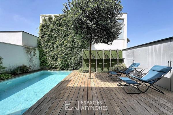 Maison d’architecte avec piscine et rooftop