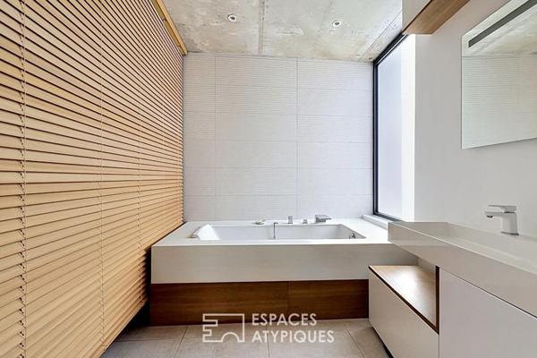 Maison d’architecte avec piscine et rooftop