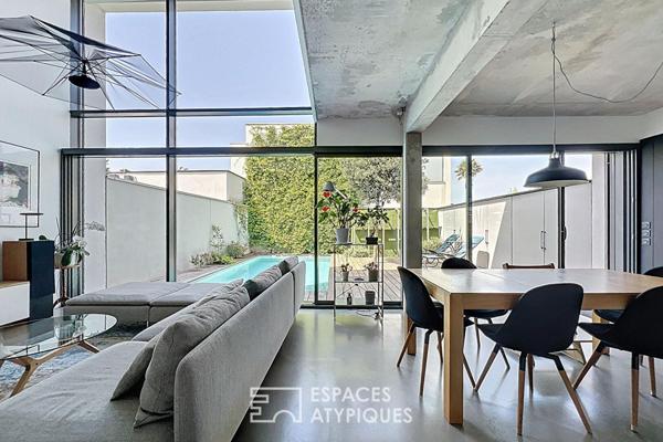 Maison d’architecte avec piscine et rooftop