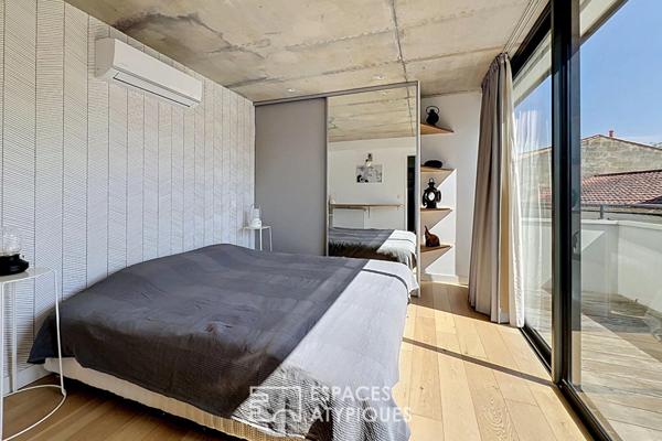 Maison d’architecte avec piscine et rooftop