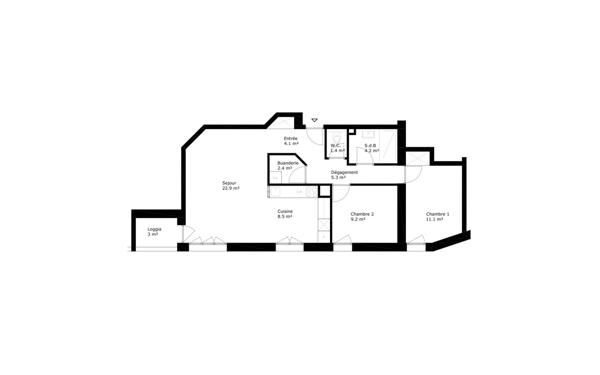 Appartement à vendre    3 pièces • 69,10 m2 Annemasse