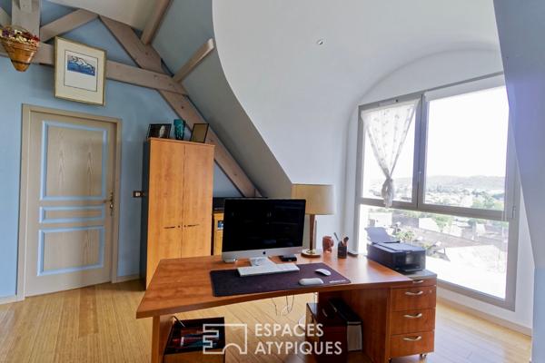 Villa cossue, haut de Lescar avec vue époustouflante sur les Pyrénées