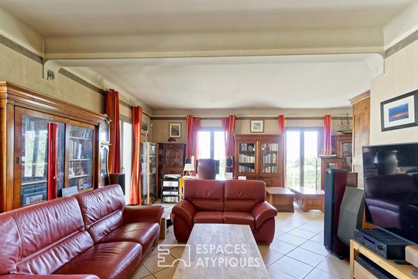 Villa cossue, haut de Lescar avec vue époustouflante sur les Pyrénées