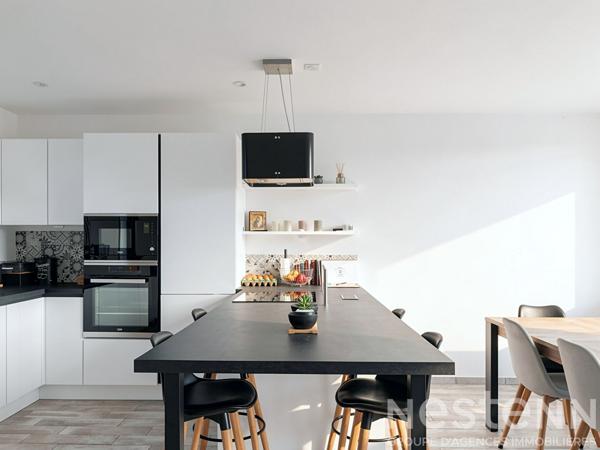 Inzinzac-lochrist - Maison 95m² - Vie de plain pied - 3 chambres  - Jardin - Garage