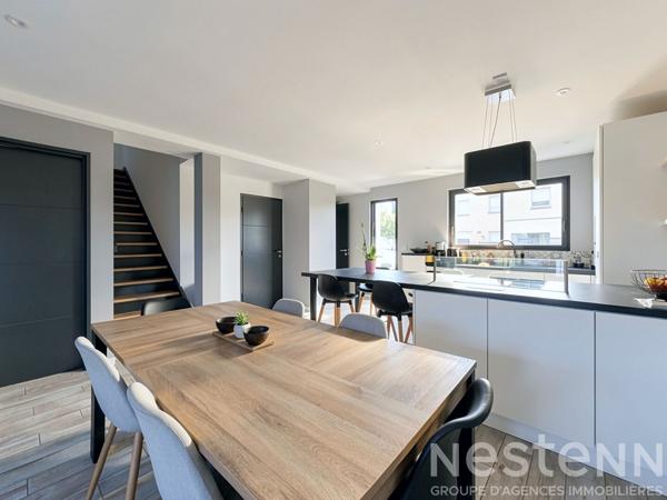 Inzinzac-lochrist - Maison 95m² - Vie de plain pied - 3 chambres  - Jardin - Garage