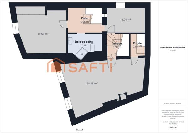 Maison de caractère - Centre Niort - Vue Sèvre