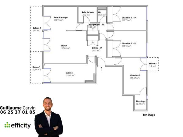 Appartement 5 pièces - 94 m²