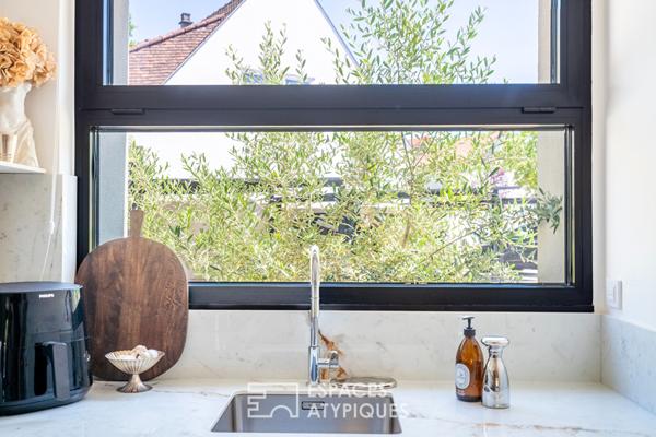 Duplex avec jardin dans une ancienne école réhabilitée